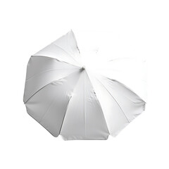 Elegant Compact Beach Umbrella with a Refined Minim Isolated on Transparent Background