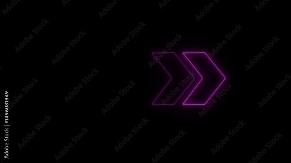 Poster glowing neon arrow arrow swipe icon isolated . neon arrow uploading symbol icon. neon arrow glowing.