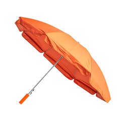 Contemporary Compact Beach Umbrella with a Bold Mod Isolated on Transparent Background