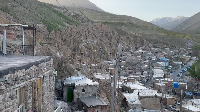 The ancient village of Kandovan in Tabriz, Iran. 