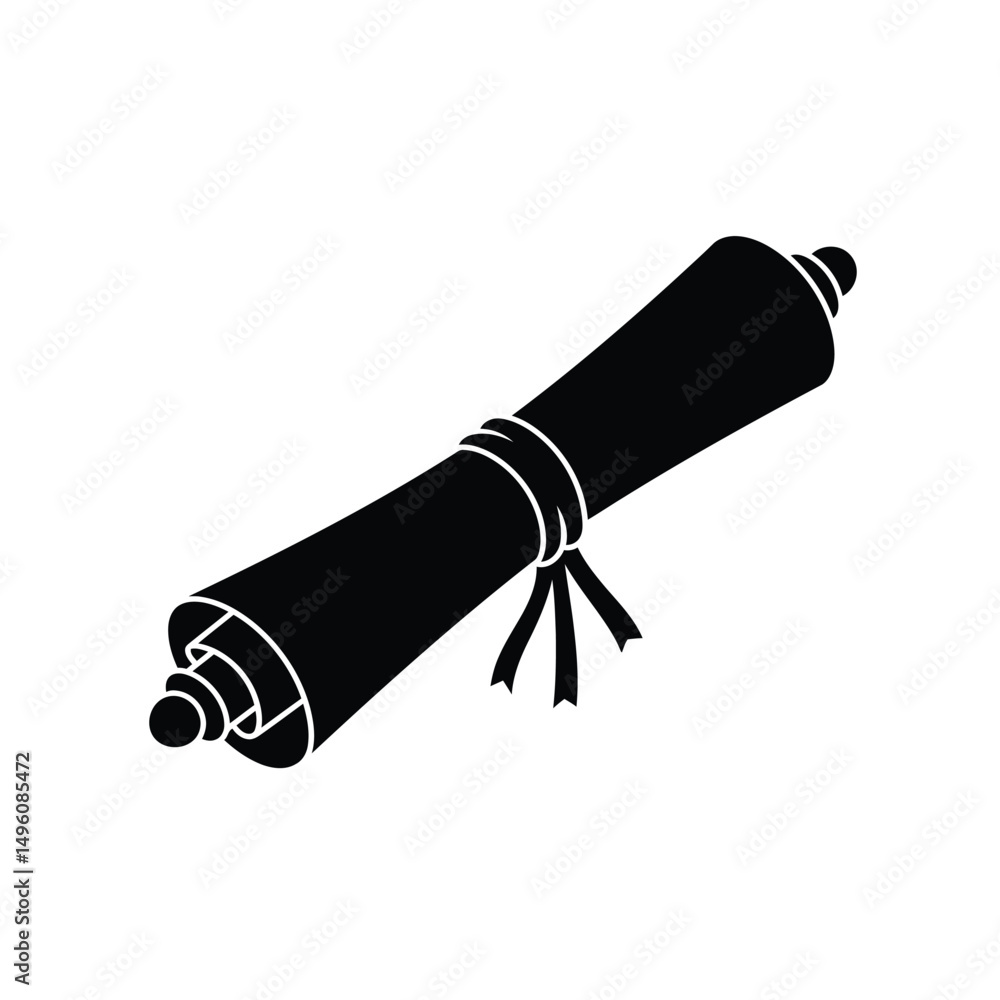 Poster rolled document scroll ancient parchment paper