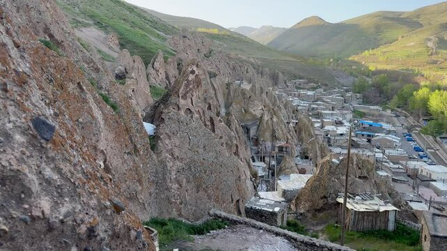 The ancient village of Kandovan in Tabriz, Iran. 