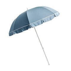 Elegant Minimalist Beach Umbrella with a Refined De Isolated on Transparent Background