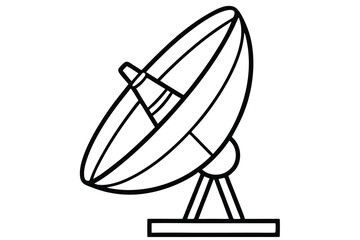 Satellite dish icon vector, satellite dish icon vector illustration graphic design