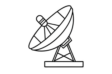 Satellite dish icon vector, satellite dish icon vector illustration graphic design