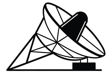 Satellite dish icon vector, satellite dish icon vector illustration graphic design