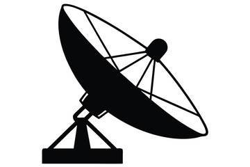 Satellite dish icon vector, satellite dish icon vector illustration graphic design