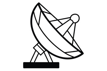 Satellite dish icon vector, satellite dish icon vector illustration graphic design