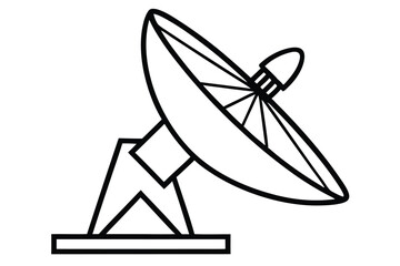 Satellite dish icon vector, satellite dish icon vector illustration graphic design