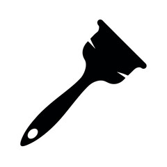 Paintbrush Black Vector Silhouette Icon
