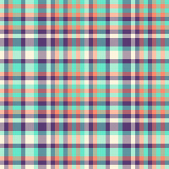 Vibrant pastel plaid pattern. Ideal for textile designs, website backgrounds, or fashion projects.  This cheerful, seamless texture evokes feelings of spring and summer.