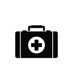 First aid kit medical emergency box icon