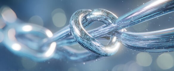 The strong chain link symbolizing connection and resilience in modern technology.