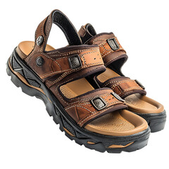 Rugged Waterresistant Sandals with a Heavyduty Outsole Isolated on Transparent Background