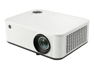 White projector on black isolated on transparent background