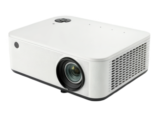 White projector on black isolated on transparent background