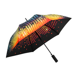 Ultra Portable Travel Umbrella with a Futuristic Design Isolated on Transparent Background