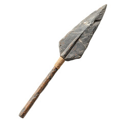 A Stone Arrow with Mississippian Woodhenges Native Isolated on Transparent Background