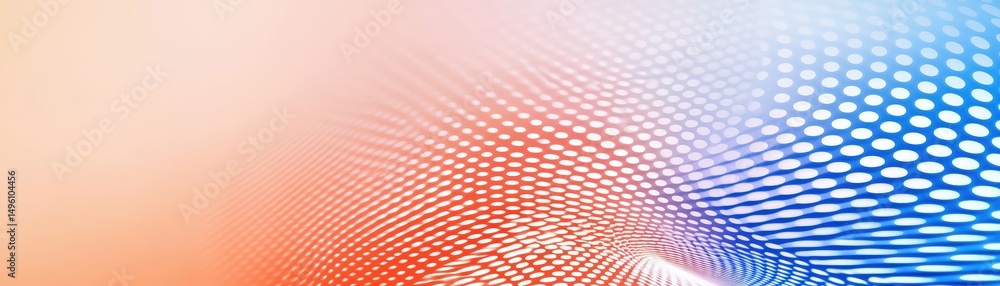 Poster abstract gradient background with dots in red, orange, and blue color scheme for modern design proje