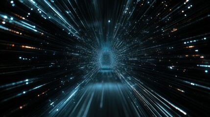 Capture the anticipation as a software update rolls out across a network, symbolizing the continuous evolution of digital systems.