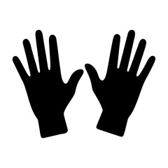 Obraz premium Two hands silhouette vector graphic for design projects and creative illustrations hands icon