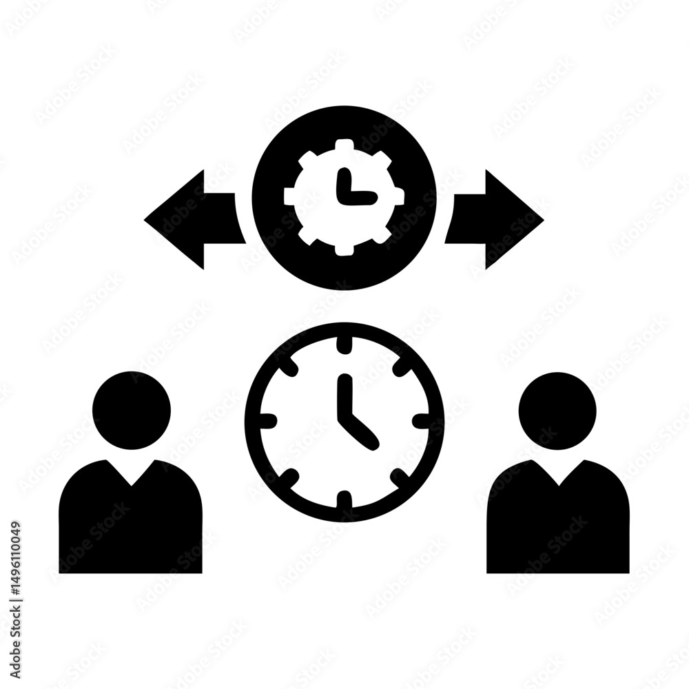 Poster time management efficiency productivity workflow optimization planning schedule process system team 
