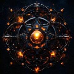 A mysterious and intriguing image of a glass bottle emitting smoke, set on a stone