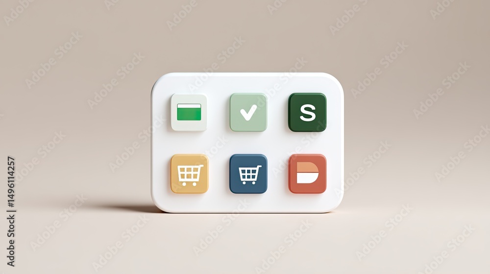 Aufkleber set of modern payment methods symbols displayed on neutral background