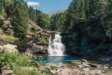 Gradas de Soaso in Ordesa and Monte Perdido National Park, pyrenees, Spain