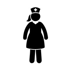 Find a nurse vector graphic download professional medical staff silhouette for healthcare needs