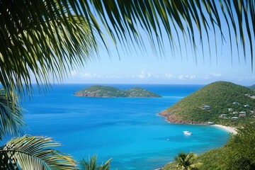 Fototapeta premium Tropical Island Paradise: Stunning Coastal Scenery