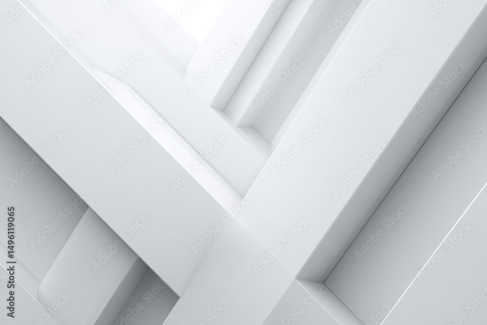 Poster capture sleek dynamic lines intersecting against minimalistic white backdrop creating captivating ab