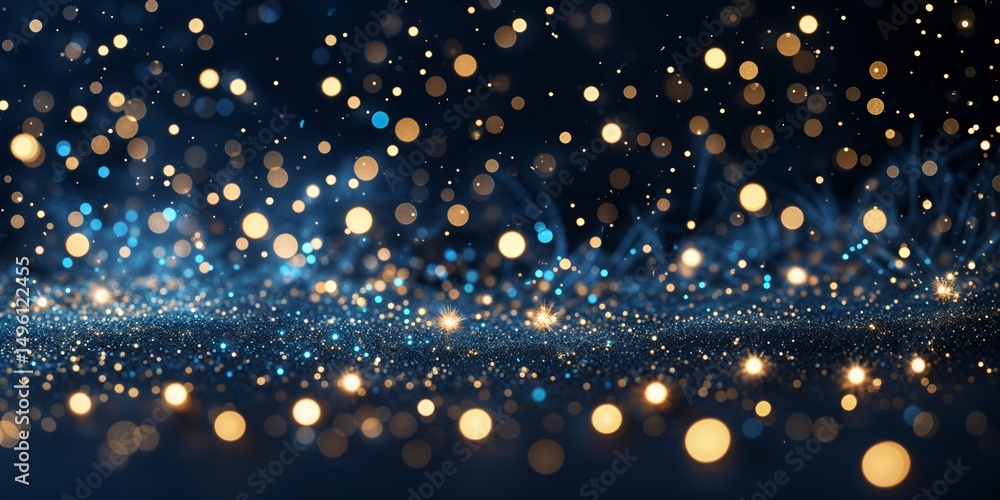 Poster beautiful shimmering lights create a magical atmosphere during a nighttime event in a festive settin