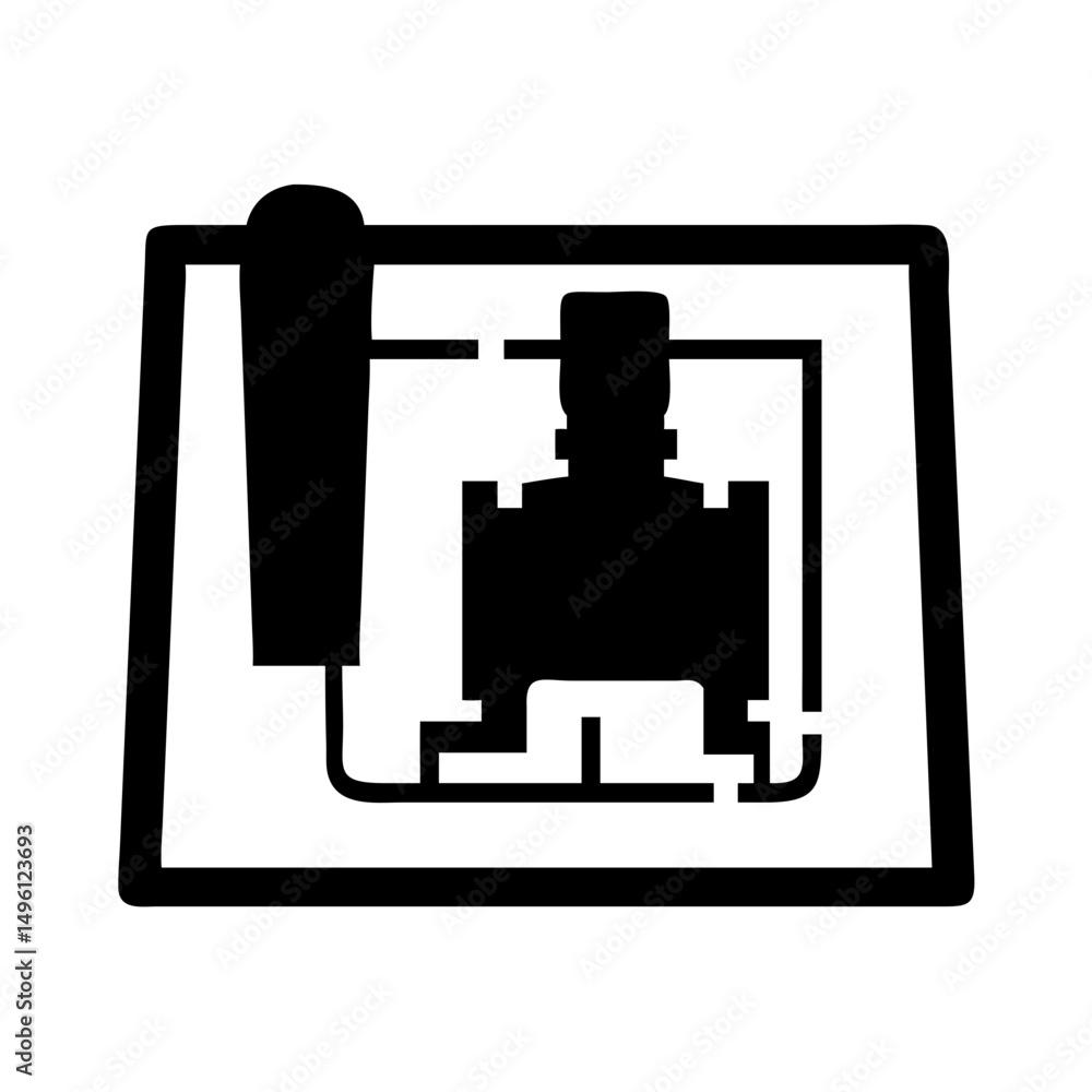 Poster blueprint architecture plan design drawing construction engineering technical project layout