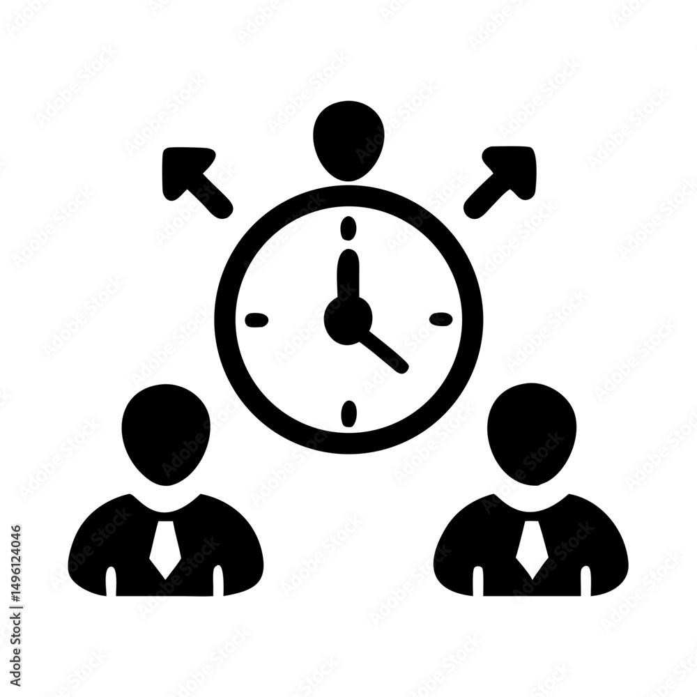 Poster time management skills for team collaboration and productivity efficiency planning project