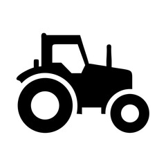 Isolated farm tractor vector illustration for agricultural machinery and farming equipment needs