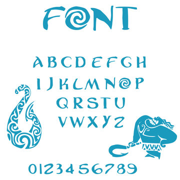 Fonte oceano design letras