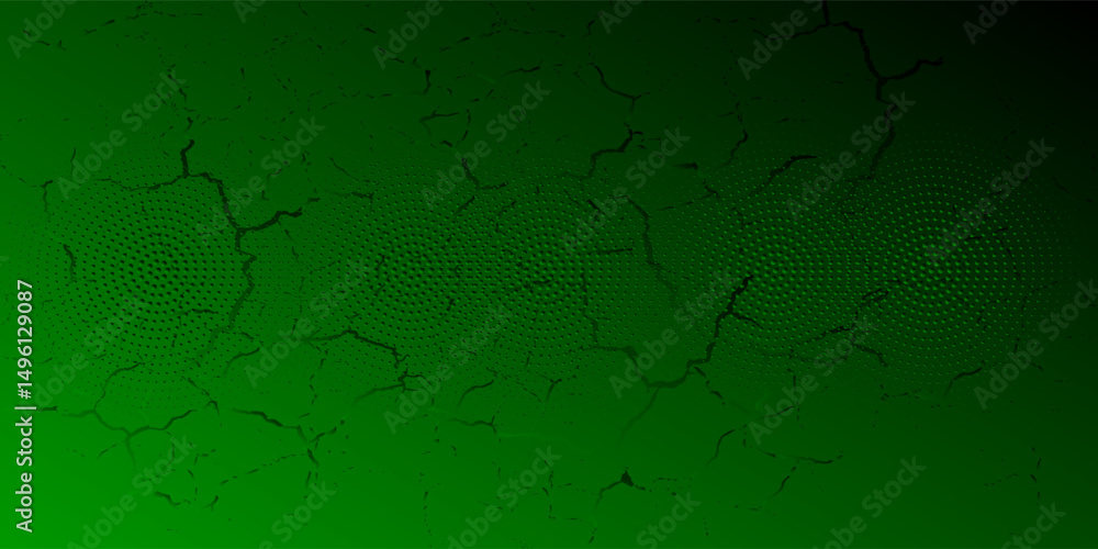 Poster dots halftone green color pattern gradient texture background.