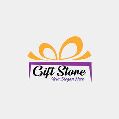 gift shop logo design vector