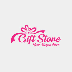 gift shop logo design vector