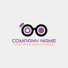 sunglasses logo design vector