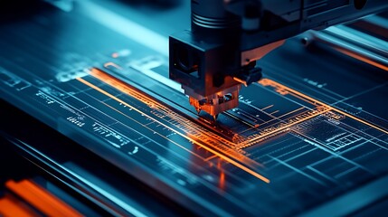 Cutter with vector pattern projections