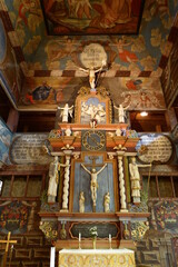 Fototapeta premium Habo Kyrka, Holzkirche in Schweden