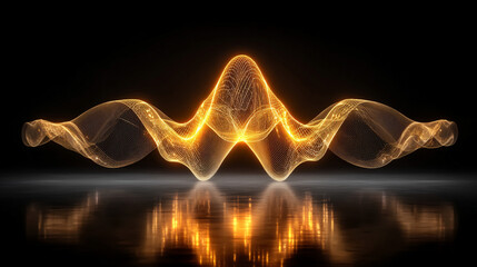 Yellow light waves spiral into an electric tunnel, glowing brightly on a black or white background. Symbolizing speed, innovation, energy, and the electrifying pulse of futuristic motion.
