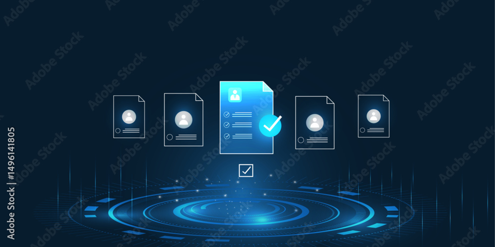 Poster ai help business document verification of user concept