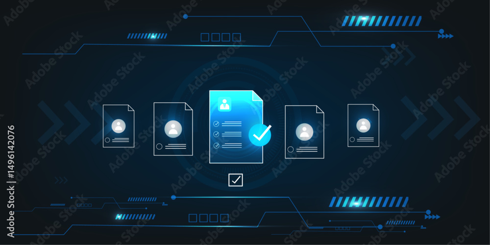 Poster ai help business document verification of user concept