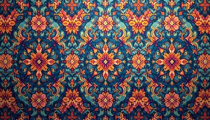 Geometric damask, repeating diamond & arabesque shapes, repeat, grid, black