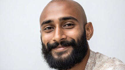 Obraz premium Professional Portrait of an Attractive Indian Male in His 30s