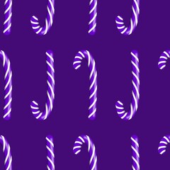 Christmas sugar candy seamless winter pattern for new year wrapping paper and fabrics and linens