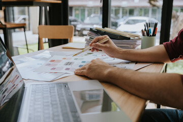 Creative Designer Working on Project